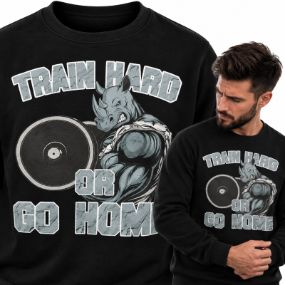 BLUZA  NA SIŁOWNIĘ   TRAIN HARD
